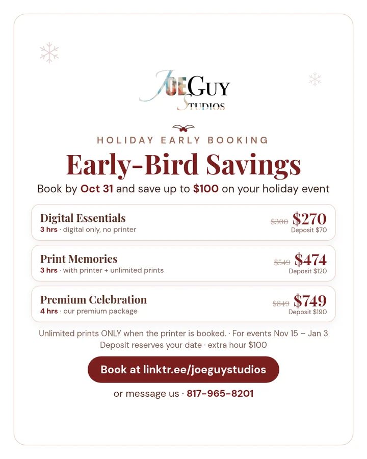 Early-Bird Savings graphic with package prices